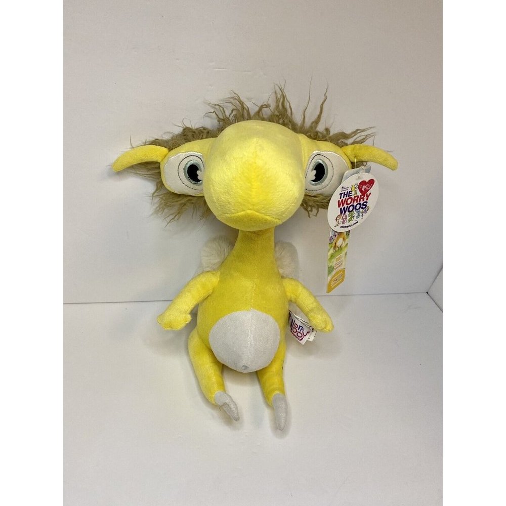 Worry Woo Rue Monster of Insecurities Plush 12" Doll Yellow 2013 W/ Tags Stuffed